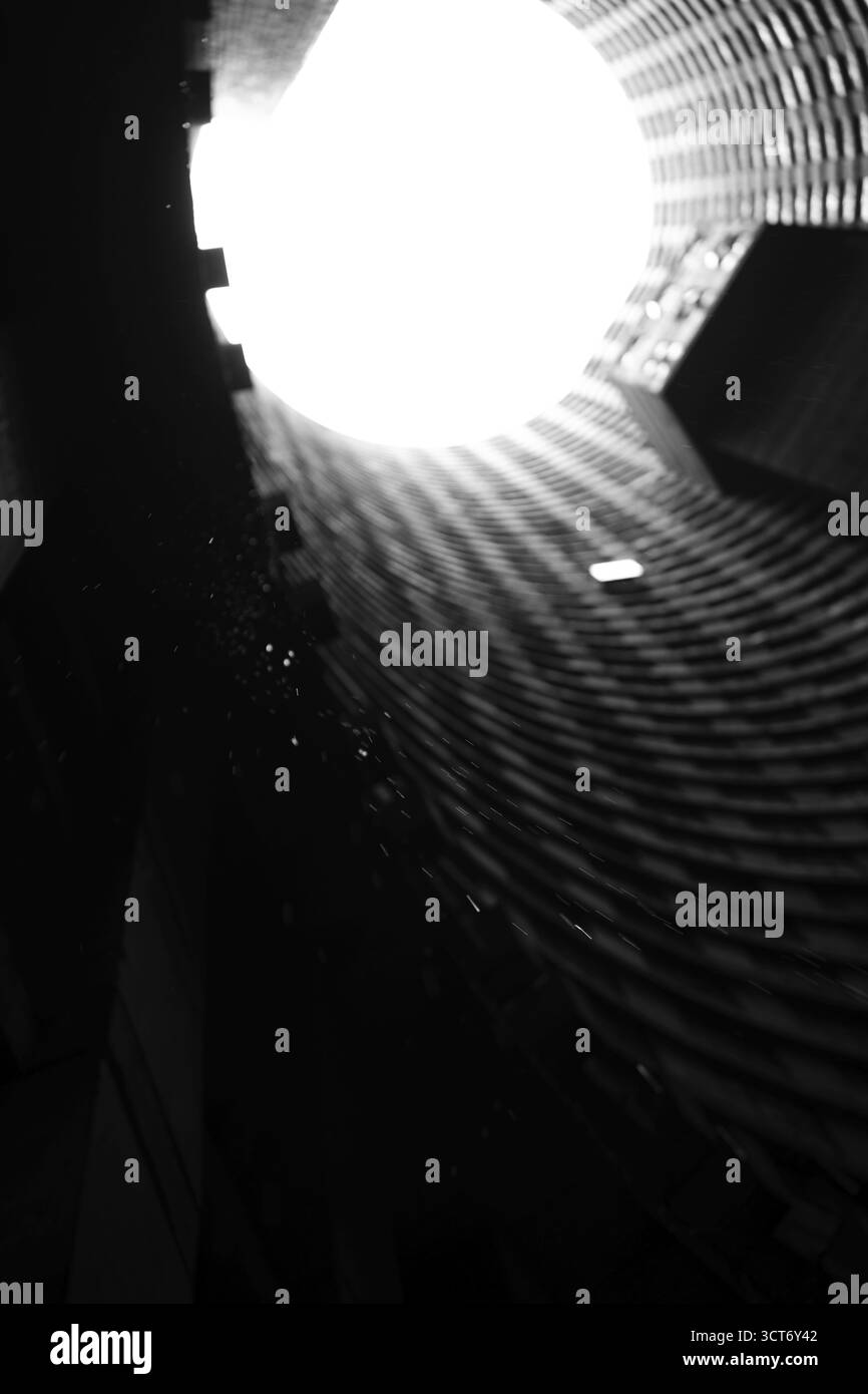 Architettura, vista interna della Ponte Tower di Johannesburg, Sudafrica Foto Stock