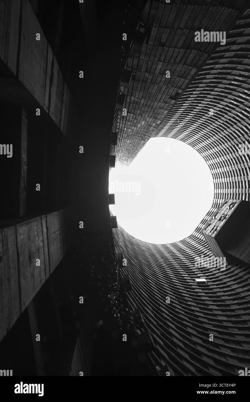 Architettura, vista interna della Ponte Tower di Johannesburg, Sudafrica Foto Stock