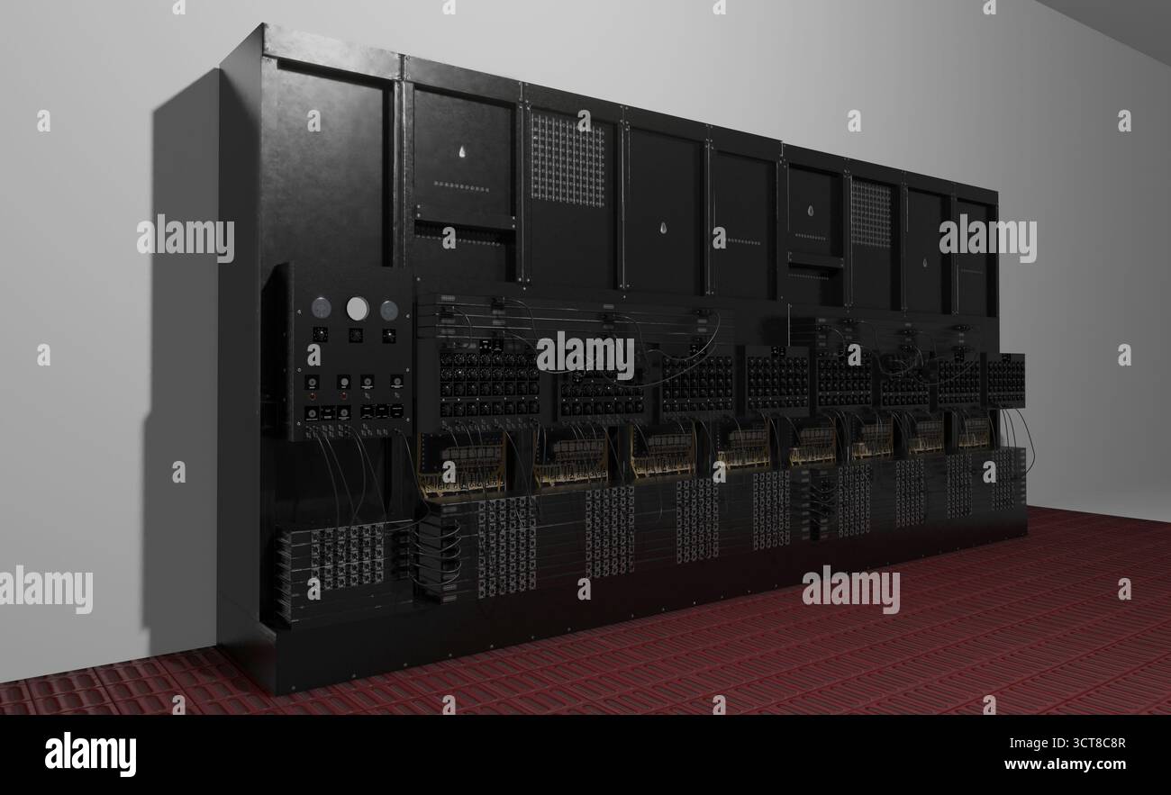 Immagine di un vecchio computer degli anni '1940 Foto Stock