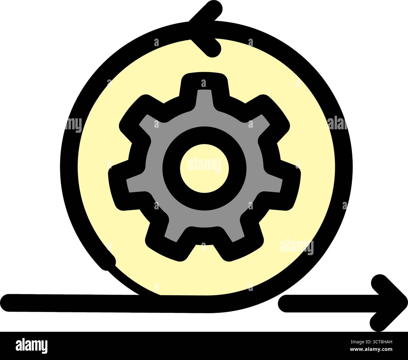 Questa icona rappresenta il ciclo di miglioramento continuo nella gestione agile dei progetti. Simboleggia perfettamente lo sviluppo iterativo e i cicli di feedback. IO Illustrazione Vettoriale
