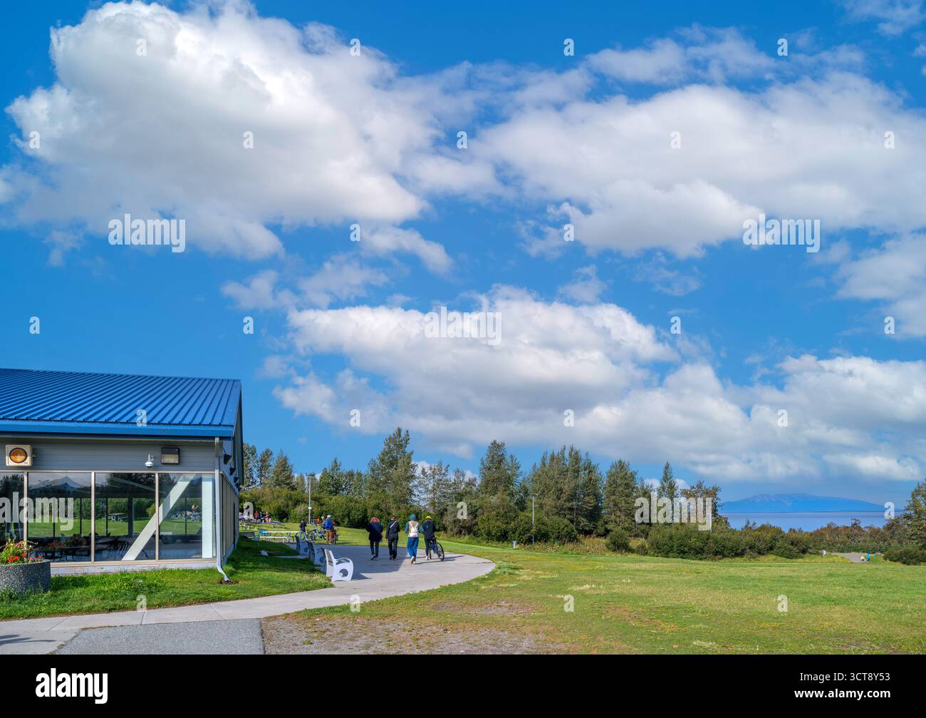 Kincaid Outdoor Centre a Kincaid Park, Anchorage, Alaska, Stati Uniti Foto Stock