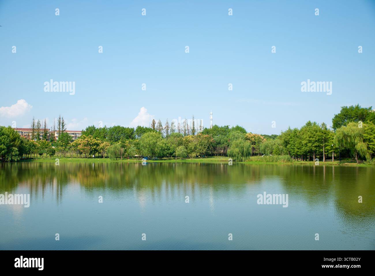 Scenario del South Lake Park di Hangzhou Foto Stock