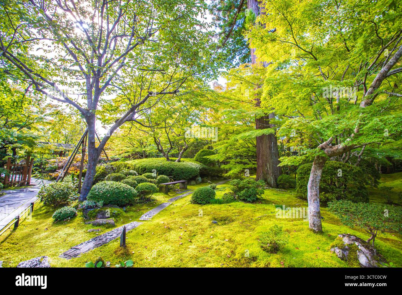 Prefettura di Miyagi - Tempio di Matsushima Entsuin, uno dei tre punti più panoramici del Giappone Foto Stock