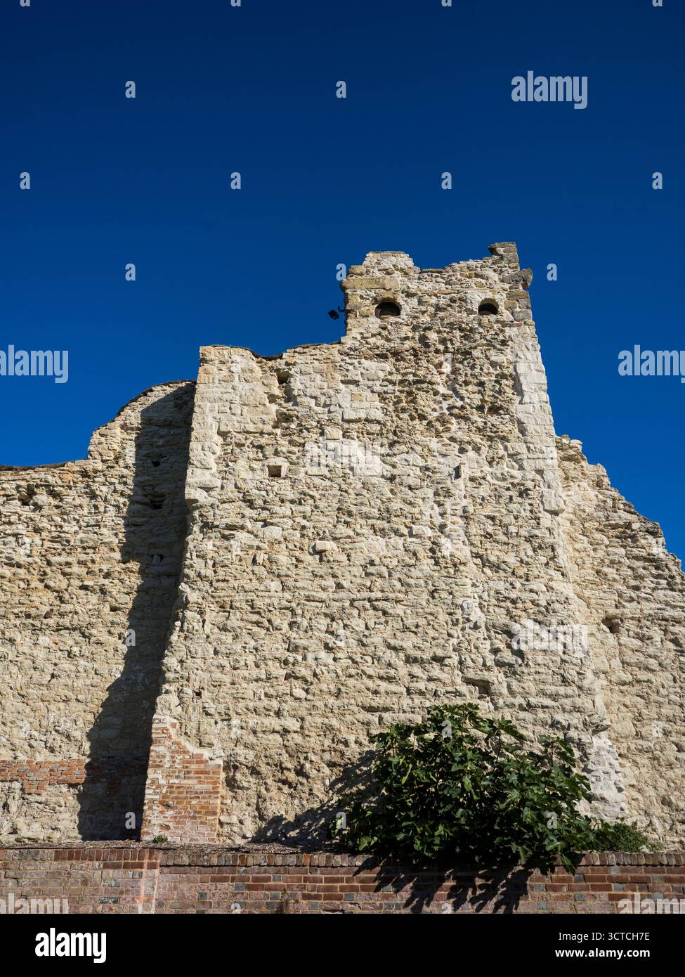 Rovine del castello di Wallingford, Wallingford, Oxfordshire, Inghilterra, Regno Unito. Foto Stock