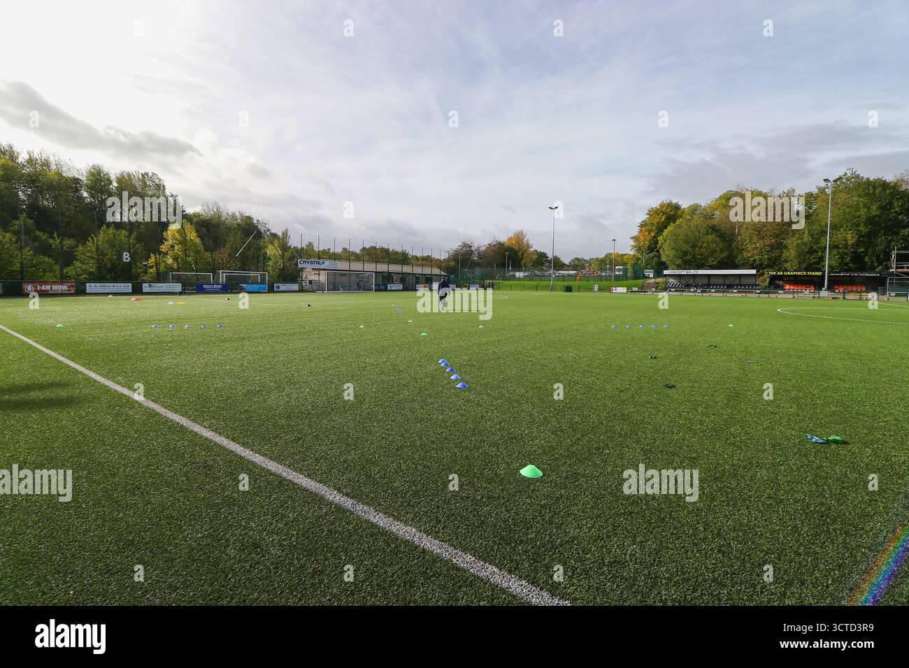 Sheffield, Regno Unito. 5 ottobre 2025. Express Work Tops Stadium, Olivers Mount, Sheffield in palio per l'Adobe WFA Cup Handsworth WFC vs Northampton Town Women Fixture crediti: Clive Stapleton/Alamy Live News Foto Stock