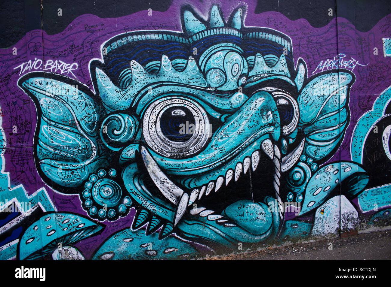 Impressionen: Parete Internazionale di Belfast, Nordirland/ Irlanda del Nord (nur fuer redaktionelle Verwendung. Keine Werbung. Referenzdatenbank: http://w Foto Stock