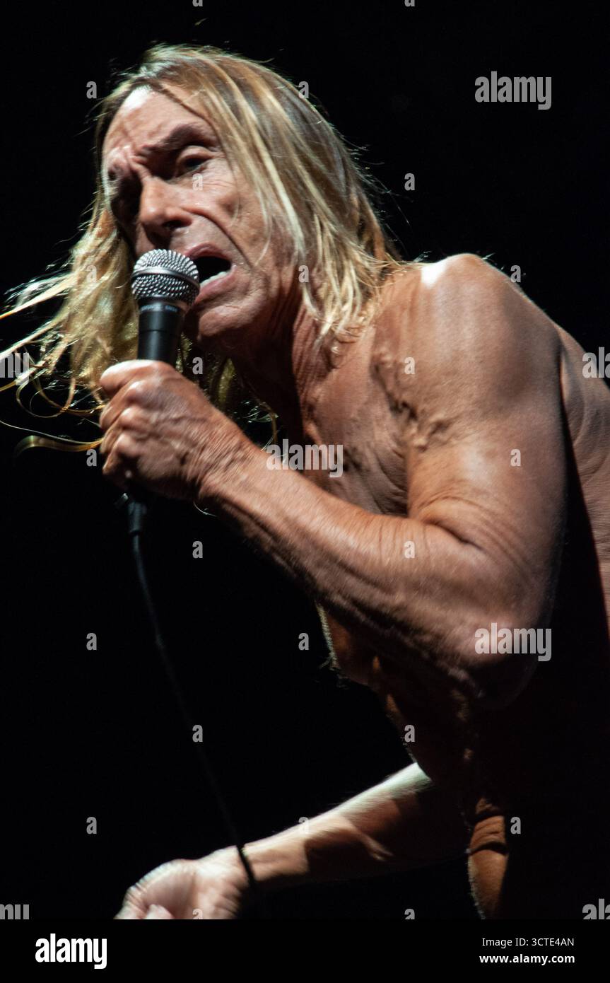 Londra, Regno Unito. 3 maggio 2010, Iggy Pop si esibisce all'Hammersmith Apollo. Cristina Massei/Alamy Live News Foto Stock