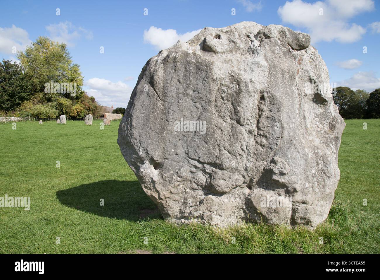 Avebury Henge e cerchi di pietra Foto Stock