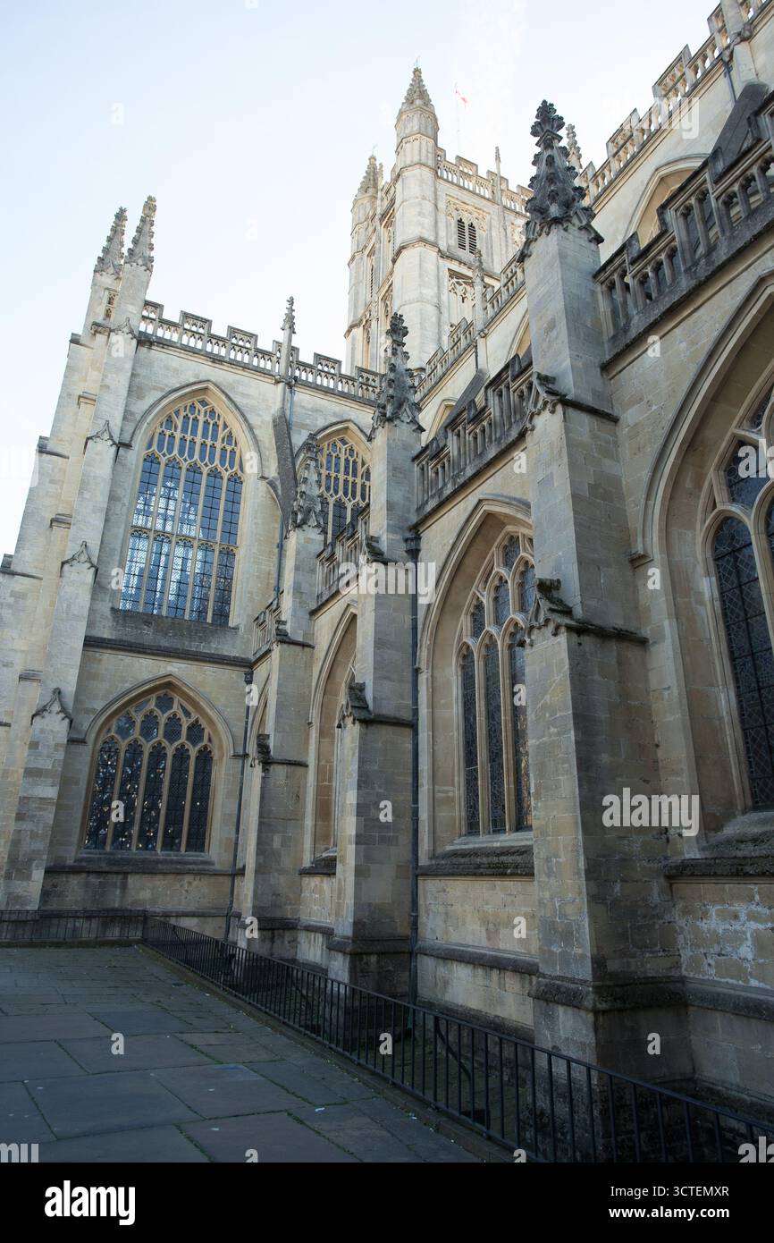 Abbazia di Bath chiesa Foto Stock