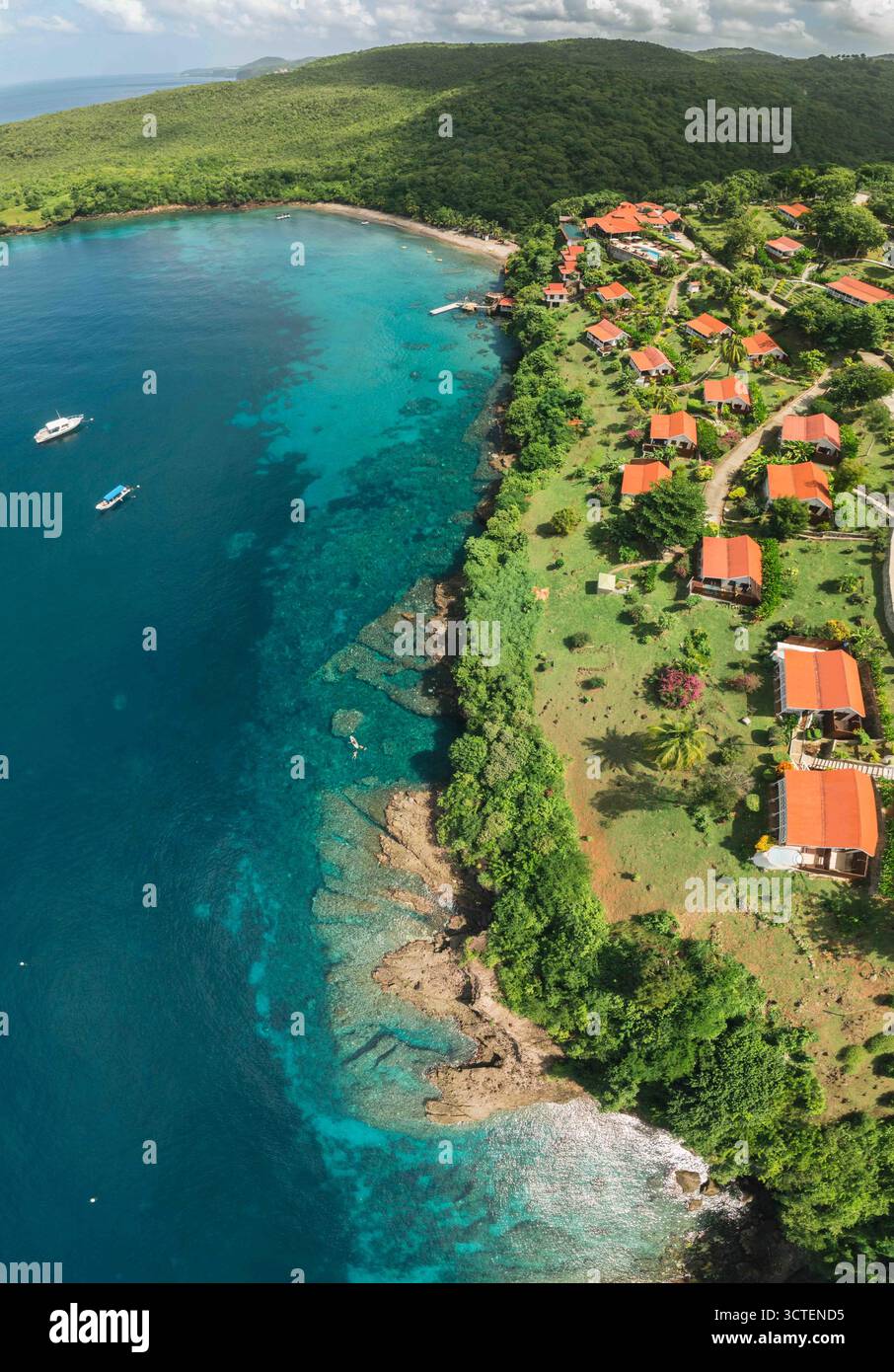 Foto di droni sulle cascate di Santa lucia Foto Stock