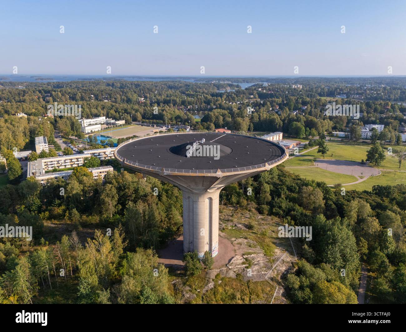 Vista aerea a Helsinki, Finlandia Foto Stock