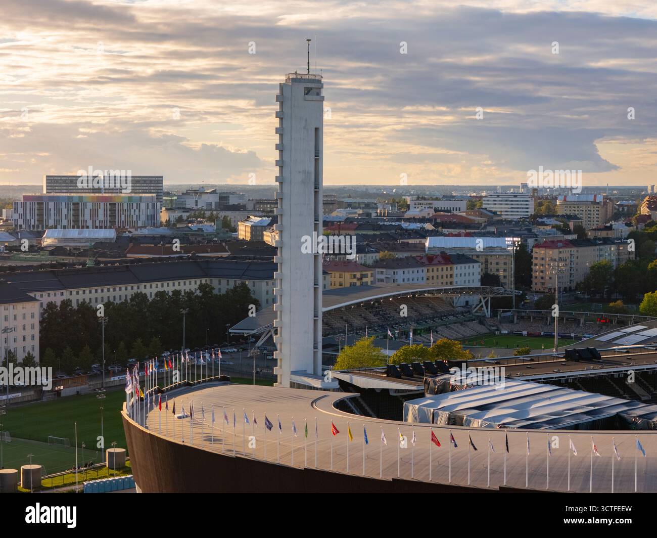 Stadio olimpico di Helsinki, Finlandia Foto Stock