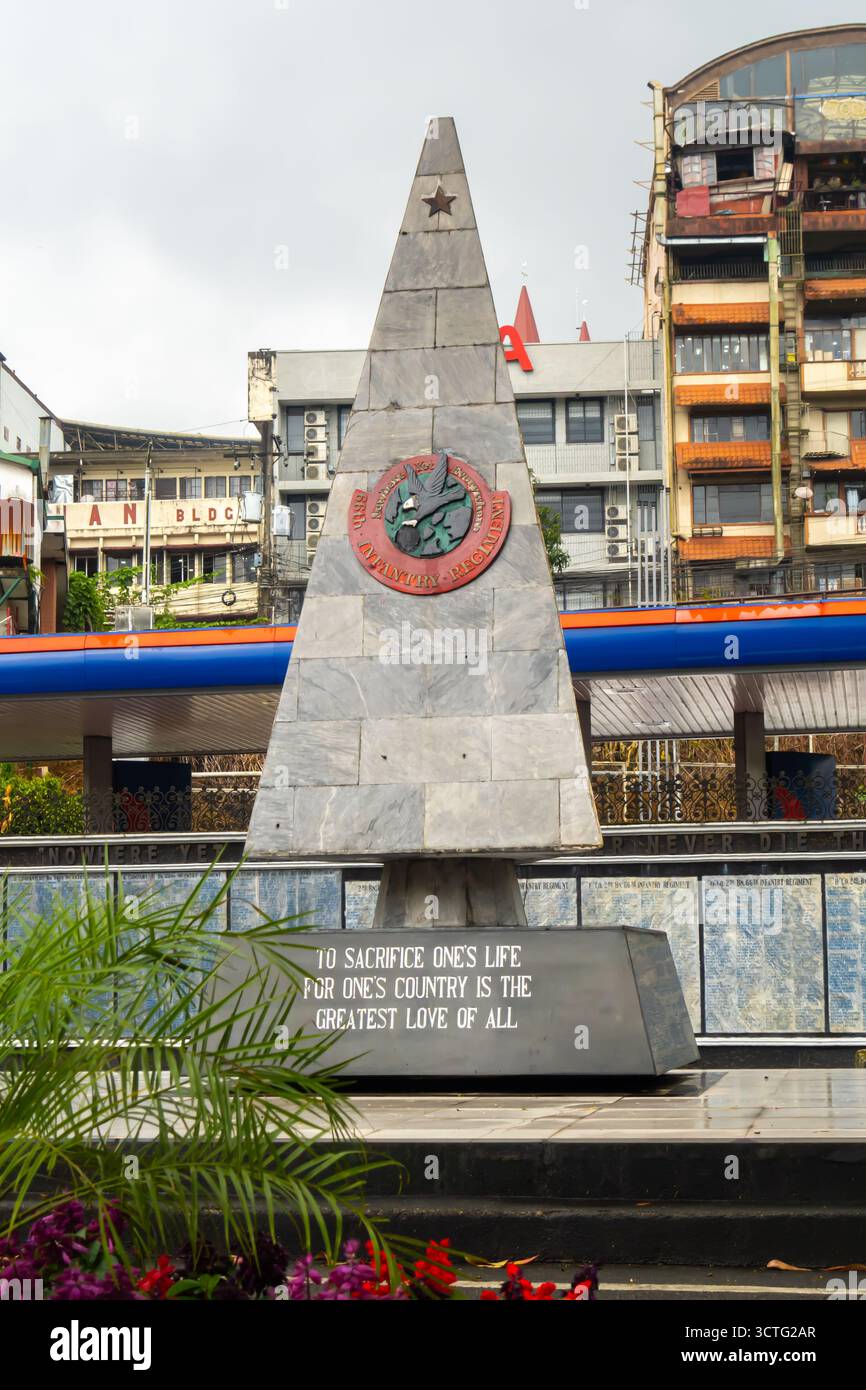Veterans Memorial Park a Baguio City, Filippine. Il monumento è dedicato ai veterani del 66th Infantry Regiment durante la seconda guerra mondiale Foto Stock