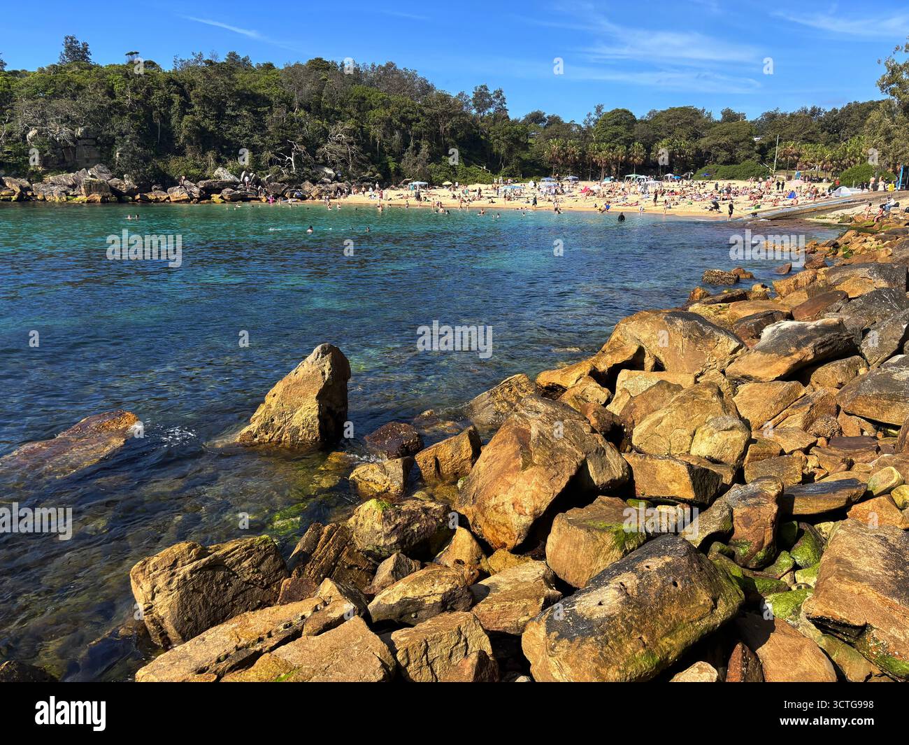 Ricco pomeriggio primaverile a Shelley Beach, Manly, Sydney, NSW, Australia. No MR o PR Foto Stock