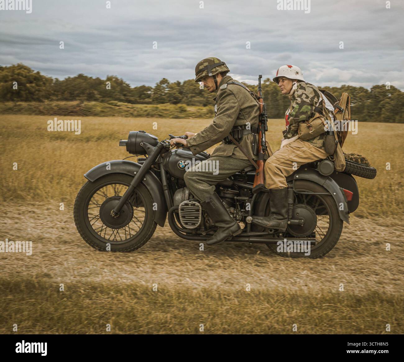 I veicoli militari Foto Stock