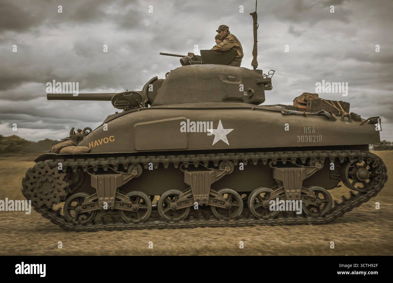 I veicoli militari Foto Stock