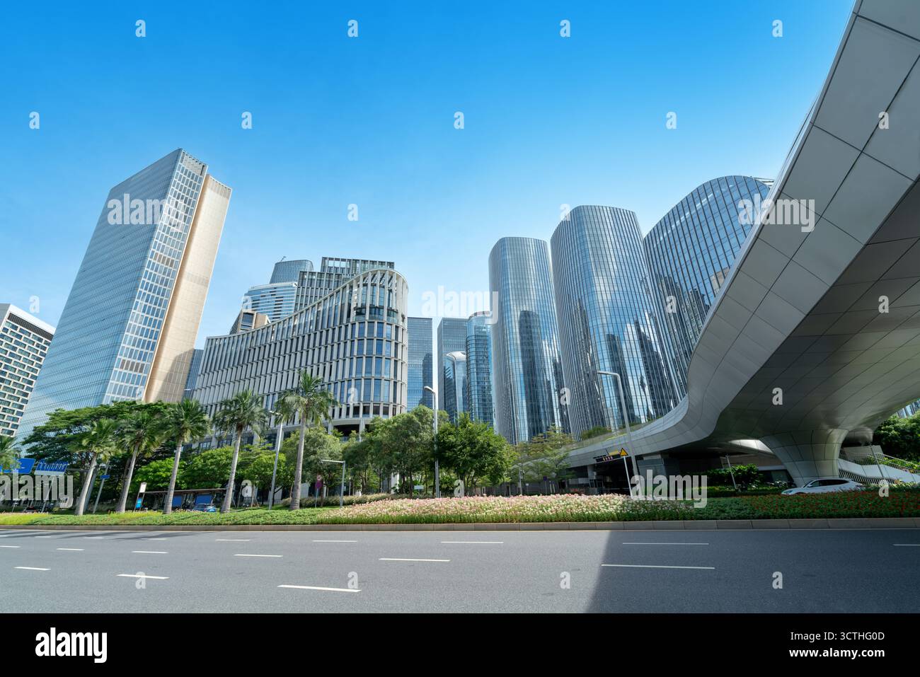 Grattacieli nella città della tecnologia, la Cina è Shenzhen. Foto Stock