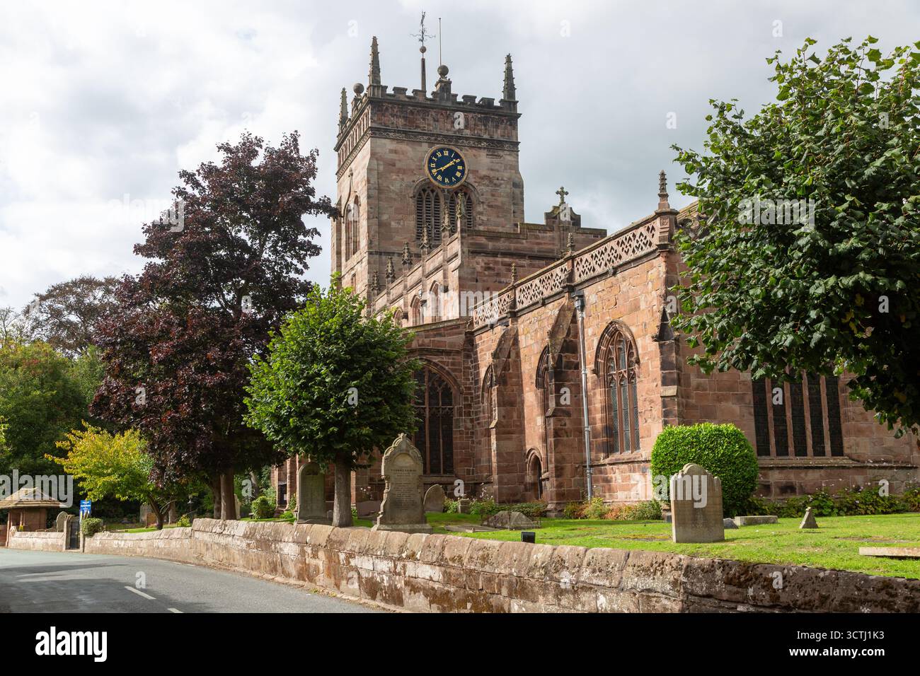 St. Marys Church ad Acton vicino a Nantwich nel Cheshire, Inghilterra Foto Stock