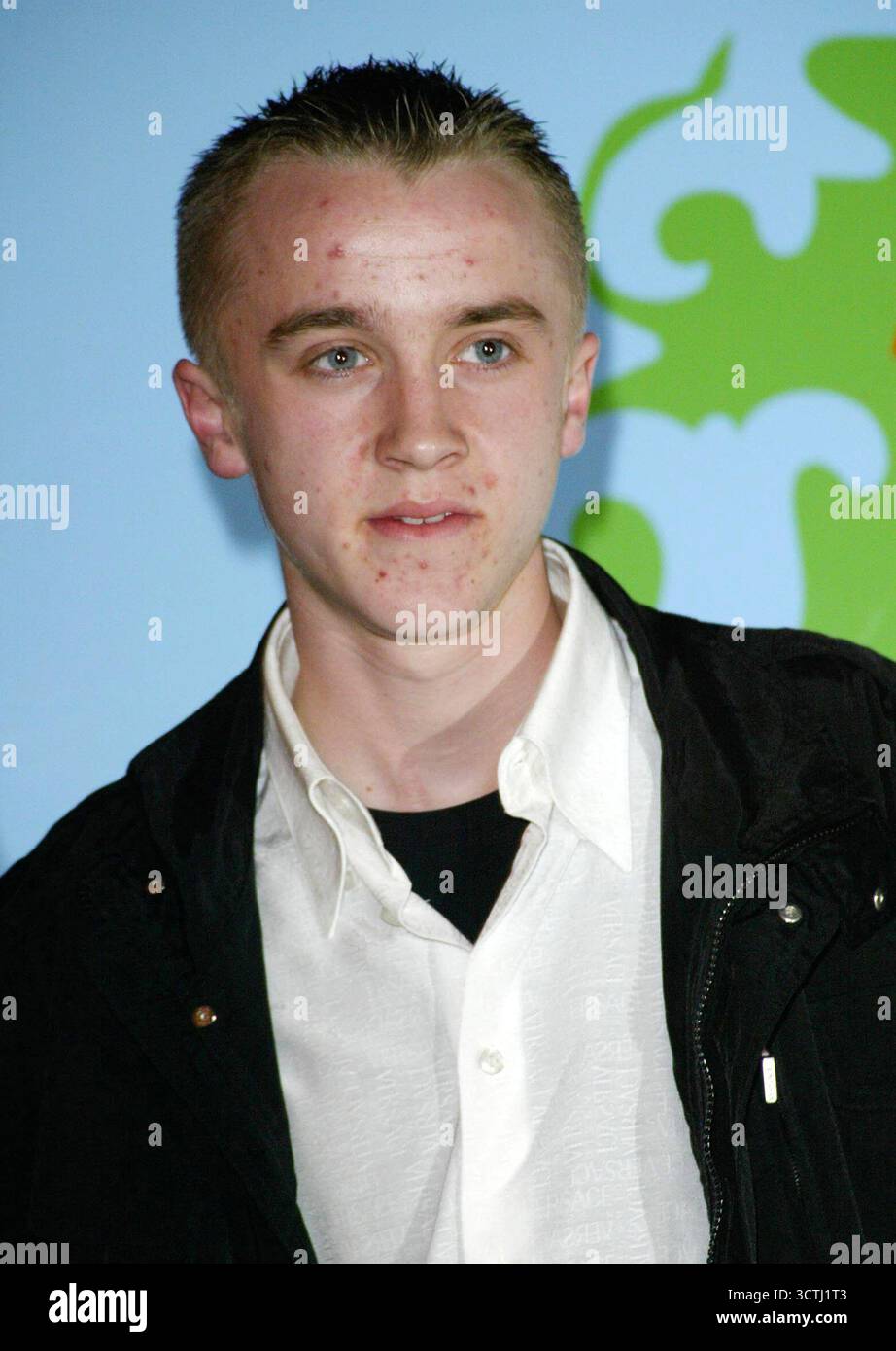 Tom Felton alla prima inglese di Scooby Doo 2 : Monsters Unleashed. Vue Cinema in Islington, Londra, 26 marzo 2004 Foto Stock