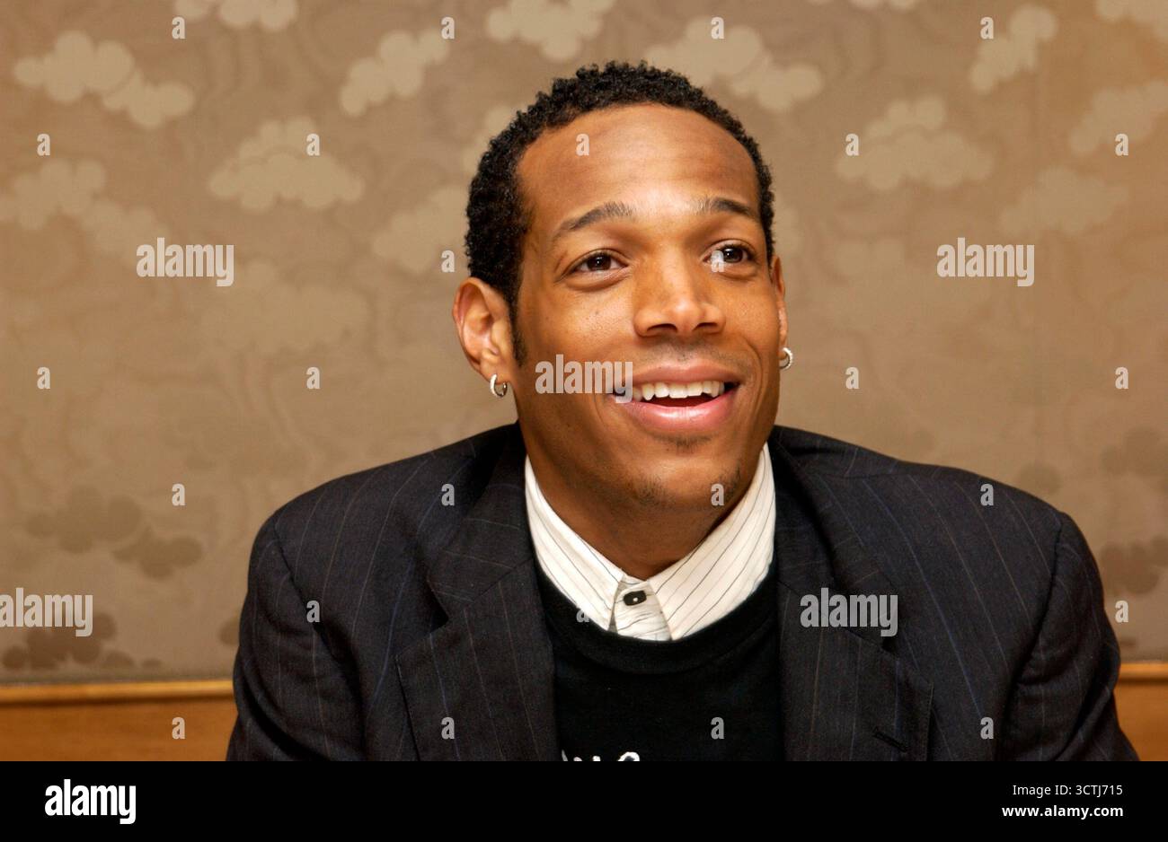 Marlon Wayans a una conferenza stampa per i Ladykillers. Hotel St.Regis, Los Angeles, 12 marzo 2004 Foto Stock