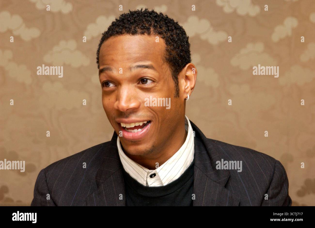 Marlon Wayans a una conferenza stampa per i Ladykillers. Hotel St.Regis, Los Angeles, 12 marzo 2004 Foto Stock