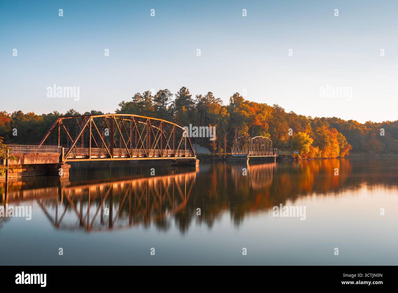 Molo di pesca dell'autostrada 123 a Westminster, Carolina del Sud, Stati Uniti. Foto Stock