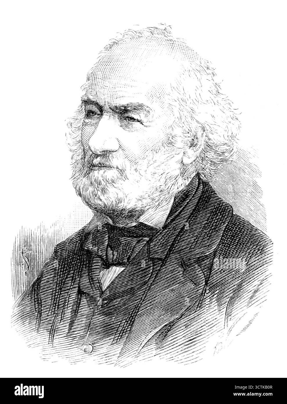 Il defunto signor John Payne Collier, studioso Shakspeariano, 1883 anni. Incisione da una fotografia dei signori Sydney e Ernest White, di '...un veterano letterario ben noto per i suoi lunghi studi sul testo di Shakspeare e l'altro Elizabethan dramatists...in 1816 sposò una signora con un reddito indipendente, e da quel momento si dedicò a studi puramente letterari...fu nominato responsabile delle preziose biblioteche del defunto conte di Ellesmere e del defunto duca di Devonshire, il che lo ha portato a compilare un "Catalogo bibliografico e critico" di grande servizio per la raccolta di libri Foto Stock