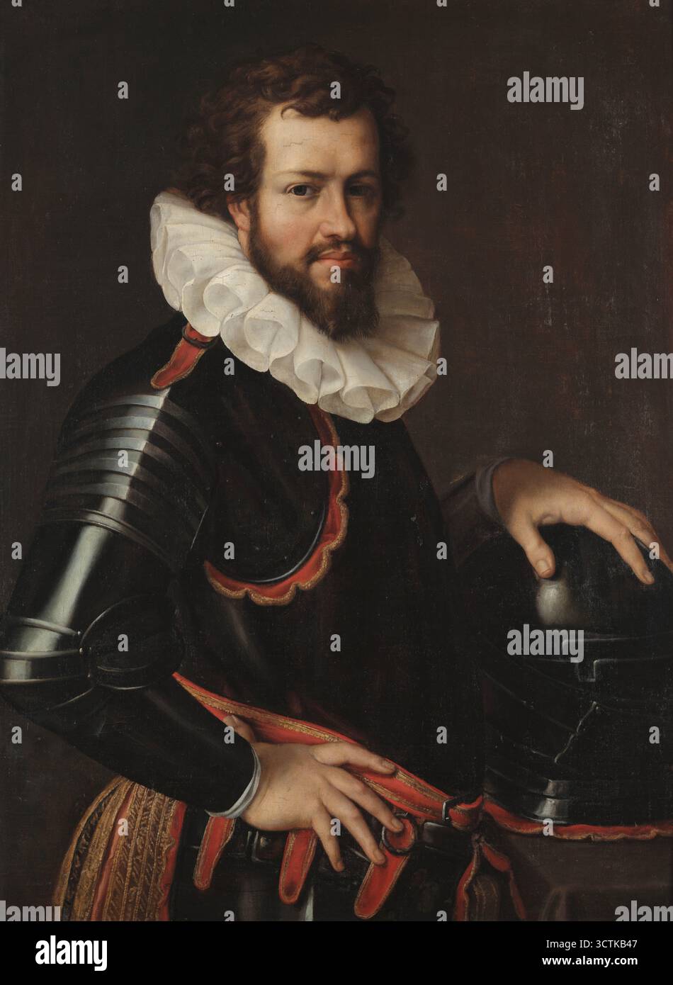 Ritratto di Ranuccio i Farnese (1569-1622), duca di Parma, Piacenza e Castro, seconda metà del 1600 cen. Si trova nella Collezione dell'Ape Museo di Parma. Foto Stock