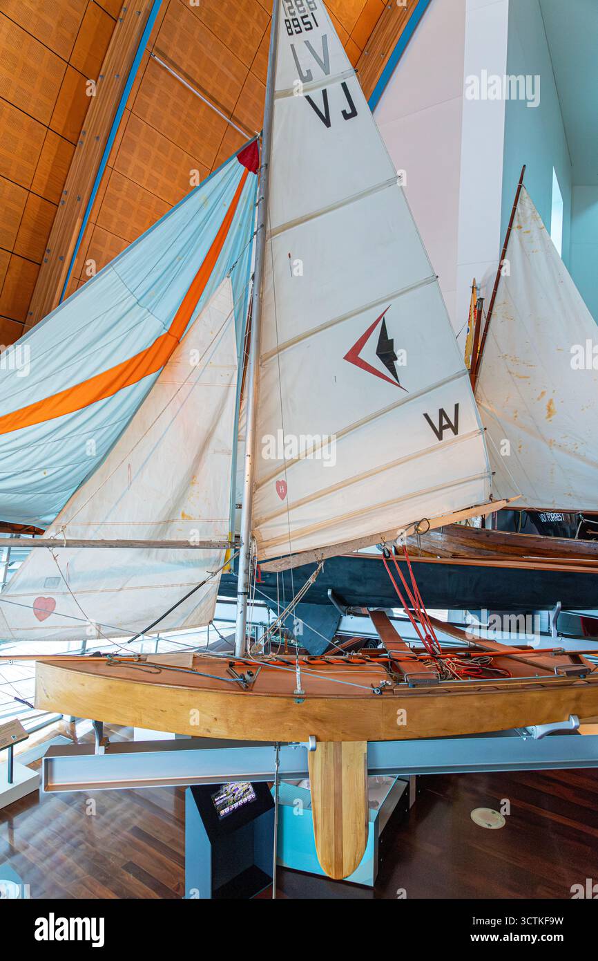 Una mostra al Western Australian Maritime Museum, Fremantle, nella regione del sud-ovest dell'Australia occidentale (Washington) Foto Stock