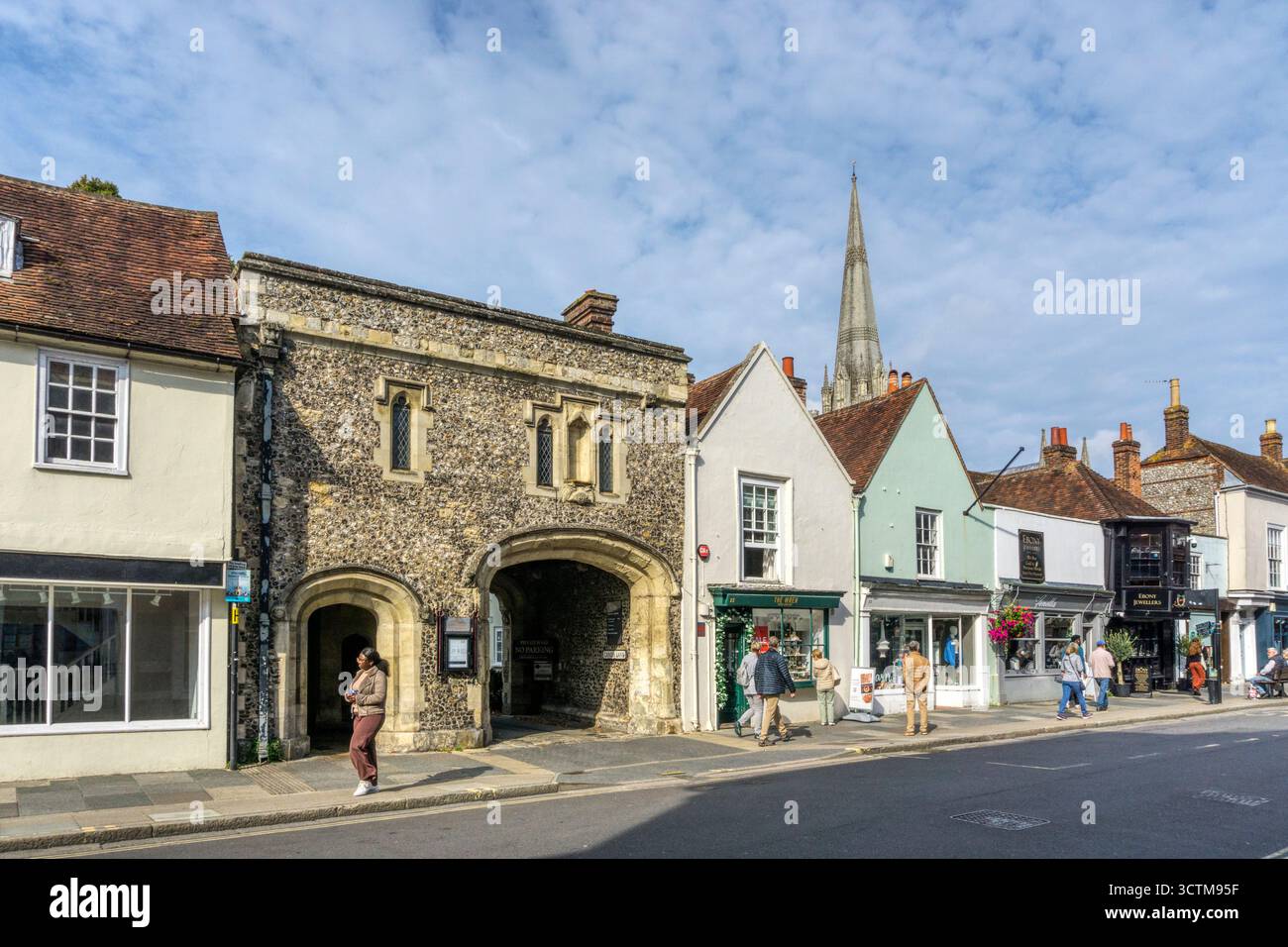 Canon Gate e South Street, Chichester. Foto Stock