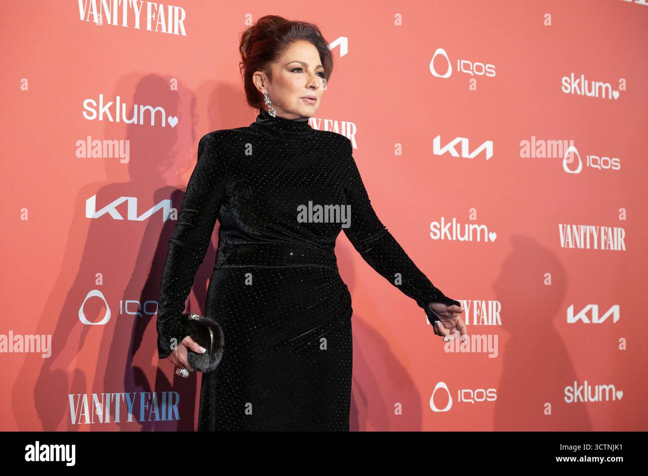 Madrid, Spagna. 7 ottobre 2025. Gloria Estefan partecipa ai Vanity Fair Awards a la Borda del Mentidero, Madrid. Credito: SOPA Images Limited/Alamy Live News Foto Stock