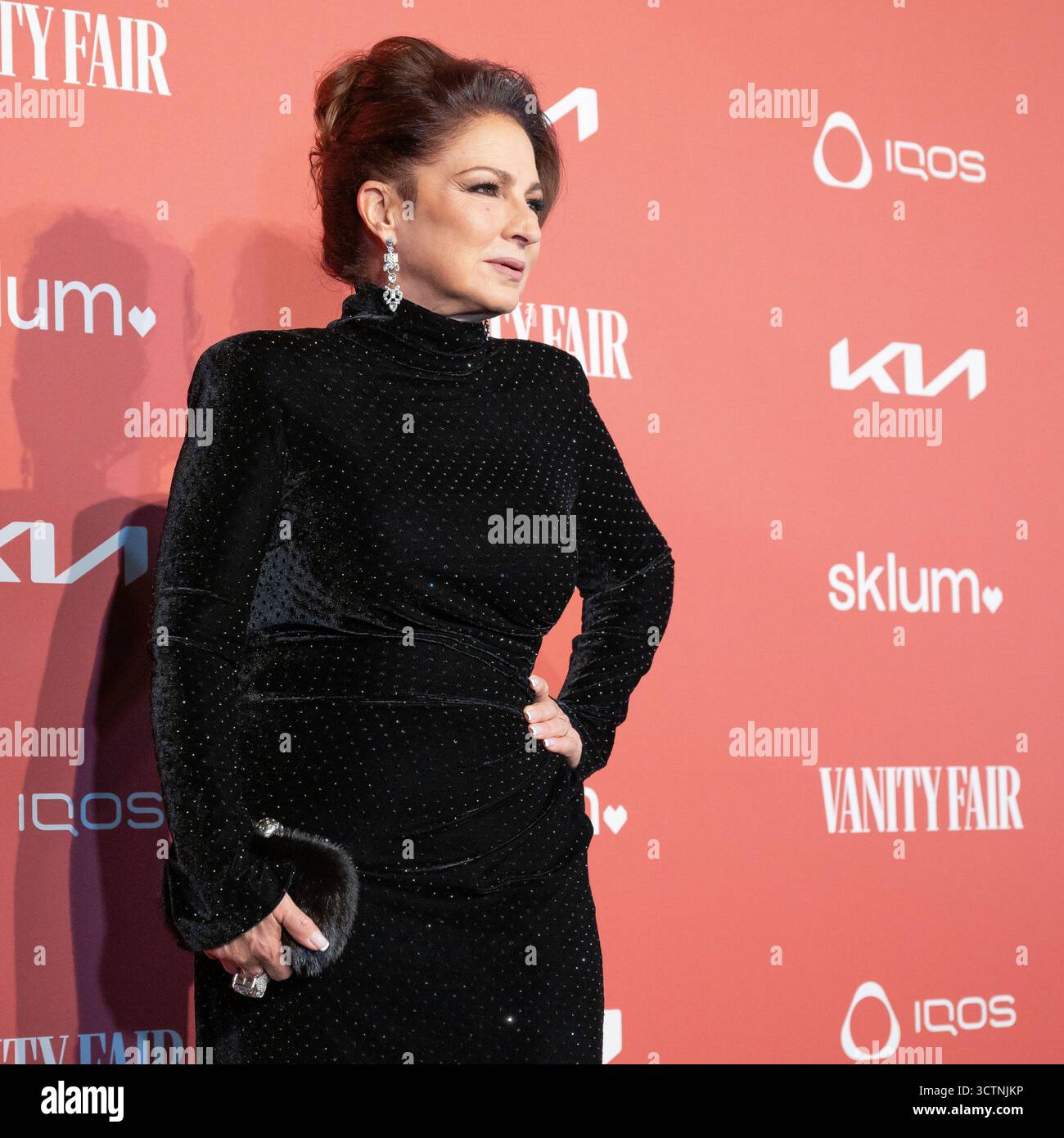 Madrid, Spagna. 7 ottobre 2025. Gloria Estefan partecipa ai Vanity Fair Awards a la Borda del Mentidero, Madrid. Credito: SOPA Images Limited/Alamy Live News Foto Stock