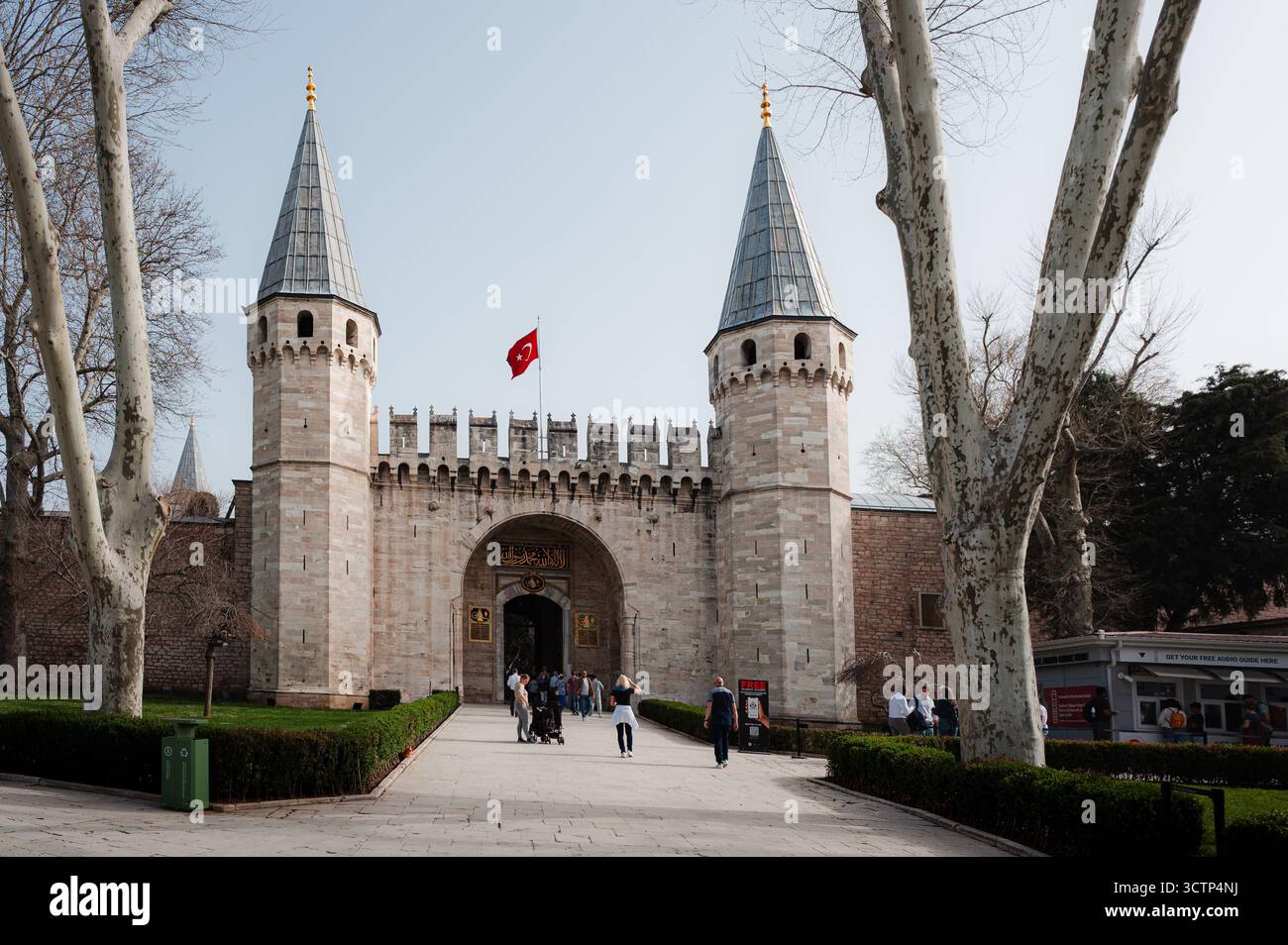 Porta al Palazzo Topkapi di Istanbul, Turchia Foto Stock