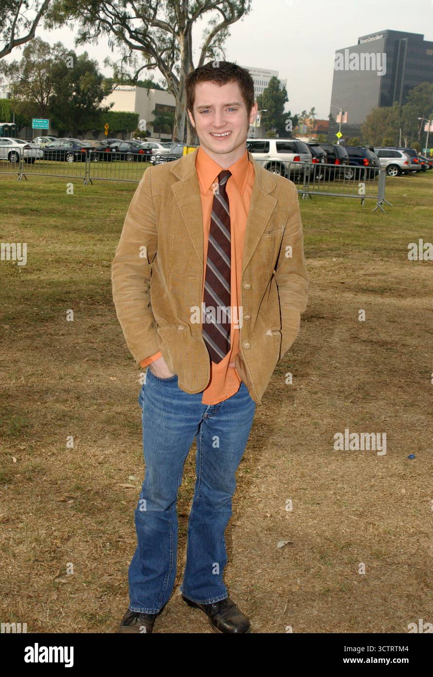 Elijah Wood in conferenza stampa per il Signore degli anelli: Il ritorno del re, Wadsworth Theatre - 05/12/03 Foto Stock