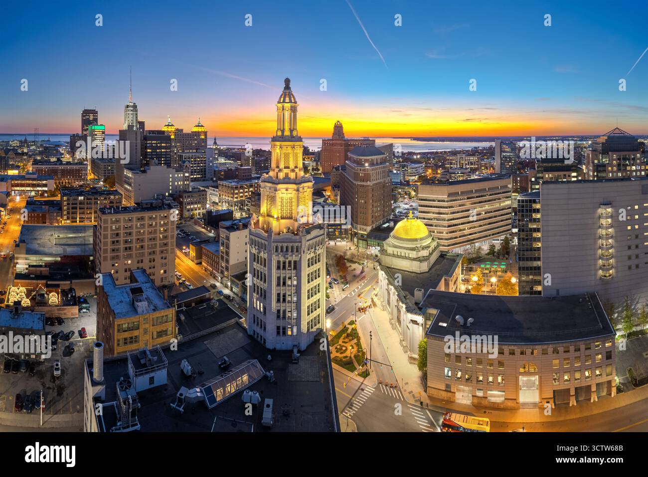 Buffalo, New York, Stati Uniti, skyline della città. Foto Stock