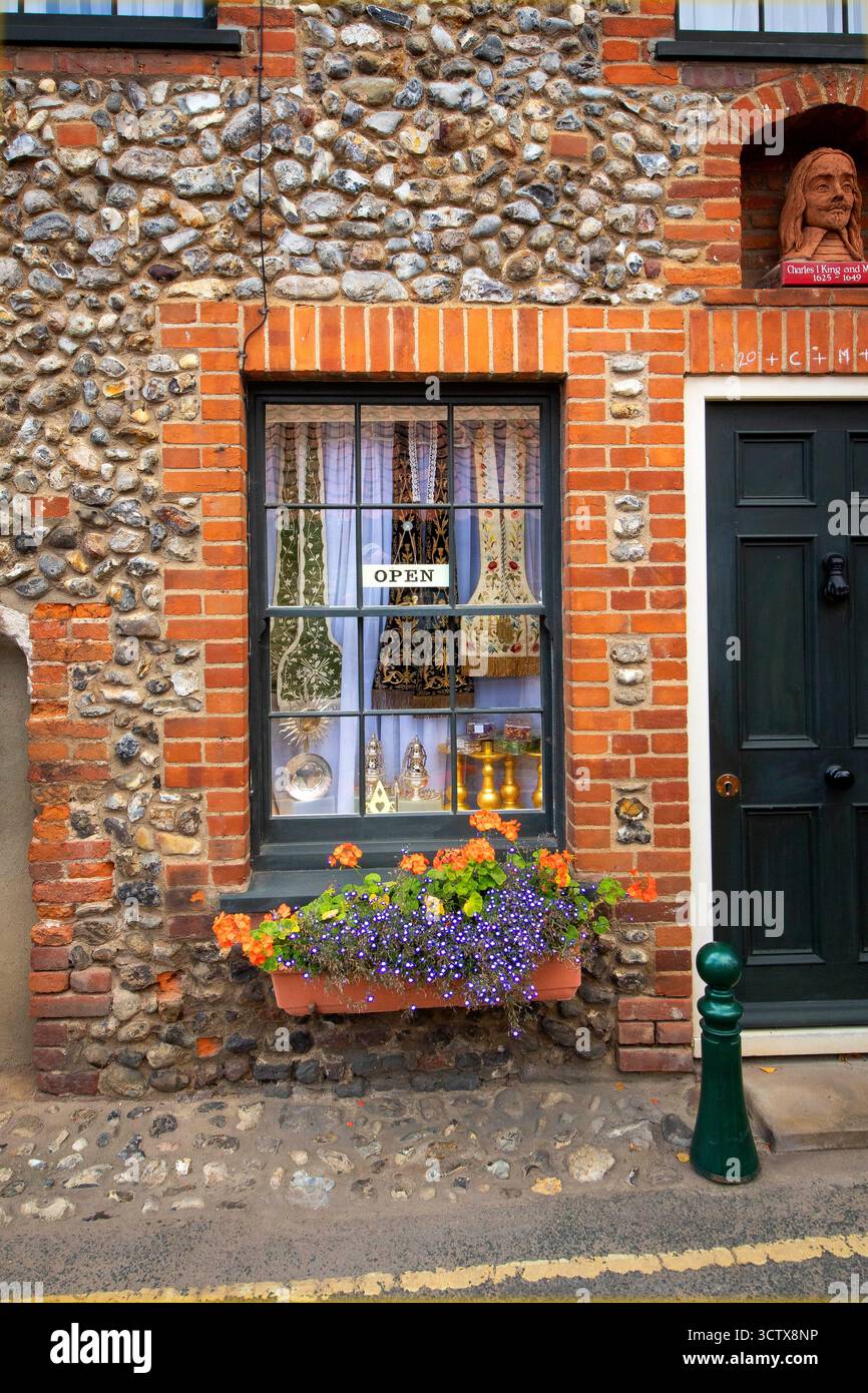Bridewell Street, Little Walsingham, Norfolk, Inghilterra Regno Unito Foto Stock
