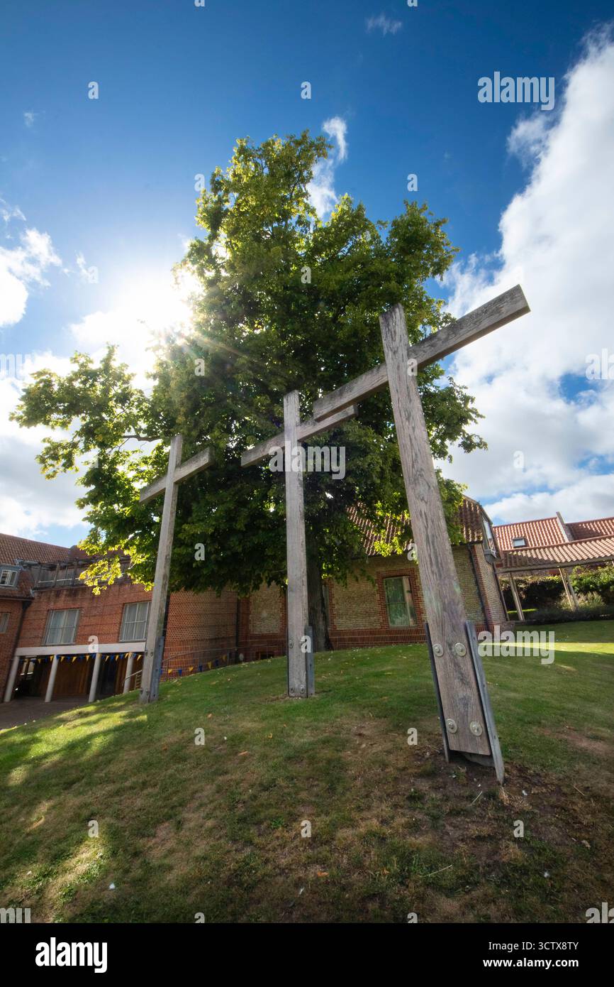 I Giardini del Santuario di nostra Signora, Little Walsingham, Norfolk, Inghilterra Regno Unito Foto Stock