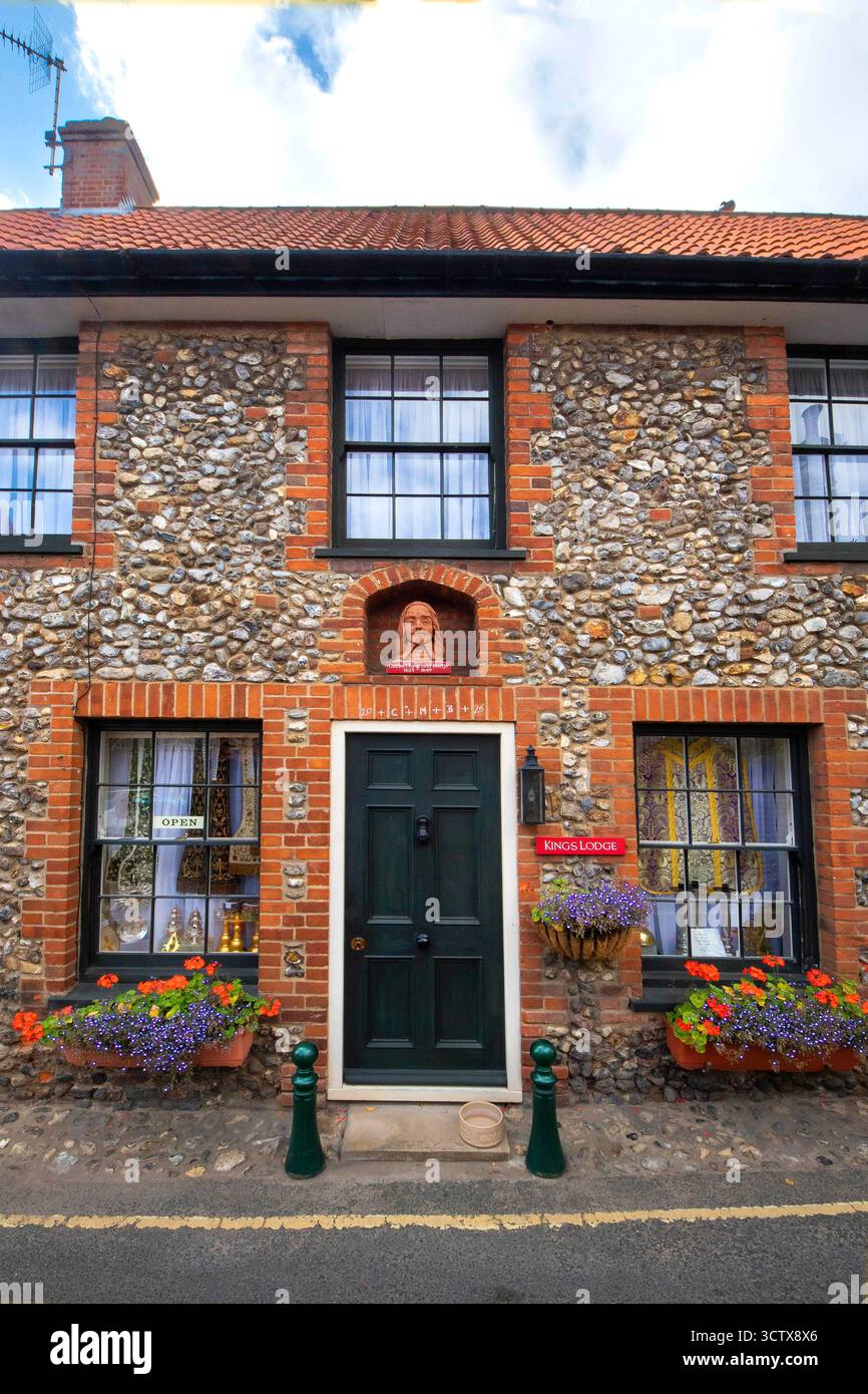 Bridewell Street, Little Walsingham, Norfolk, Inghilterra Regno Unito Foto Stock