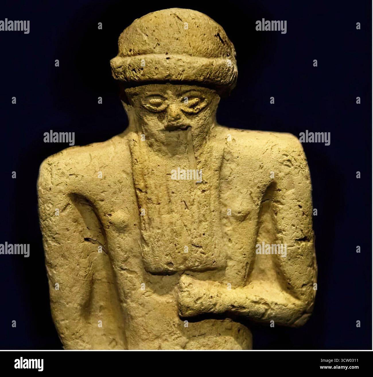 7858. Lamashtu era la più temuta delle demoni femminili nella mitologia mesopotamica, minacciando donne incinte e bambini. Foto Stock