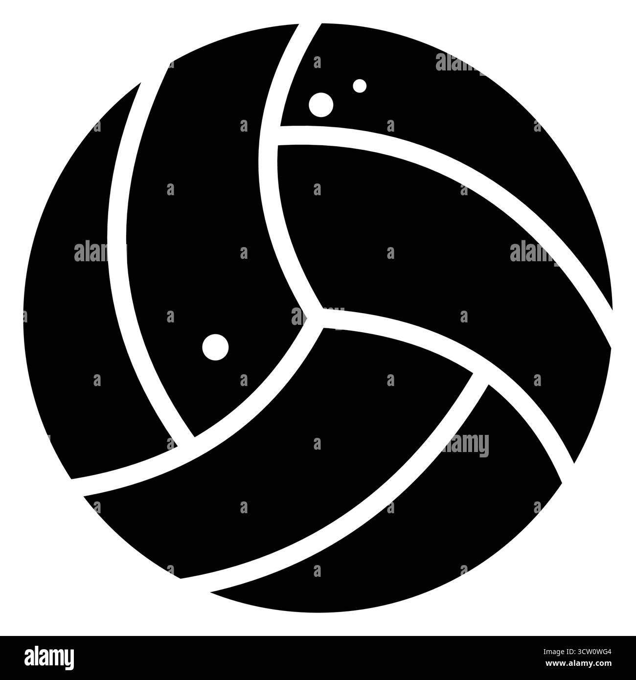 icona vettoriale contorno pallavolo Illustrazione Vettoriale