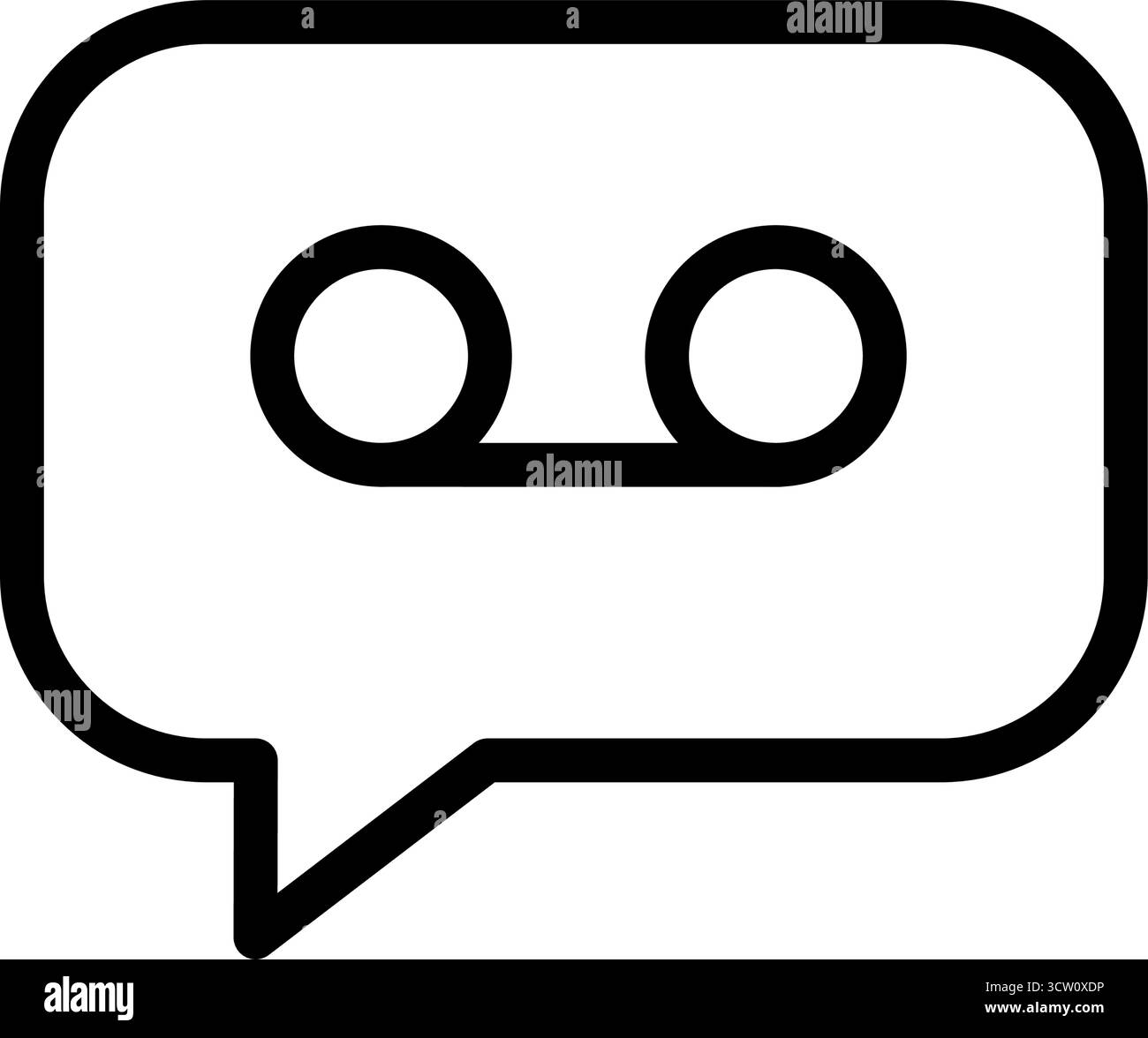 Icona bolla messaggio Voicemail Illustrazione Vettoriale Icona bolla messaggio Voicemail Illustrazione Vettoriale