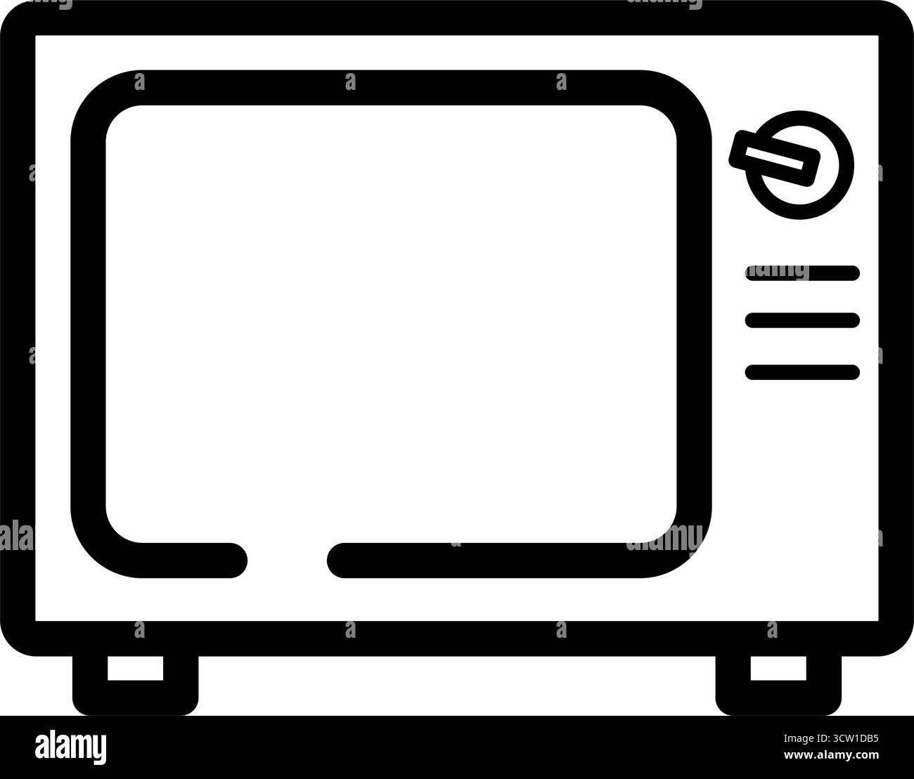 Icona contorno TV retrò Illustrazione Vettoriale