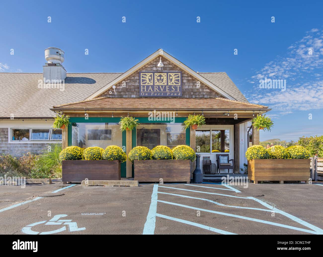 esterno anteriore del raccolto a montauk, new york Foto Stock