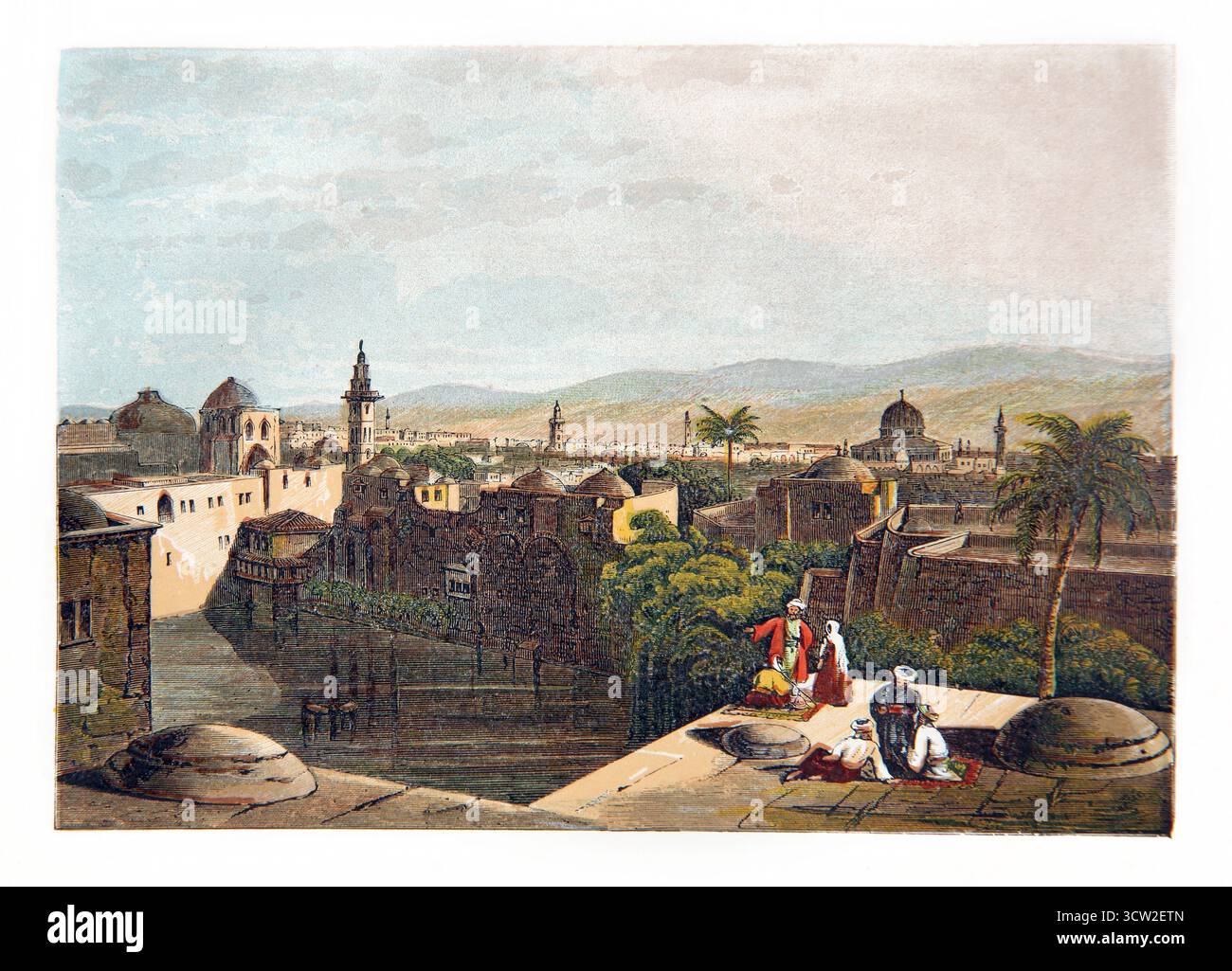Illustrazione di Sennacherib che pose l'assedio contro Lachish dalle letture della domenica pittorica del XIX secolo del reverendo William Owen volume 2 Foto Stock