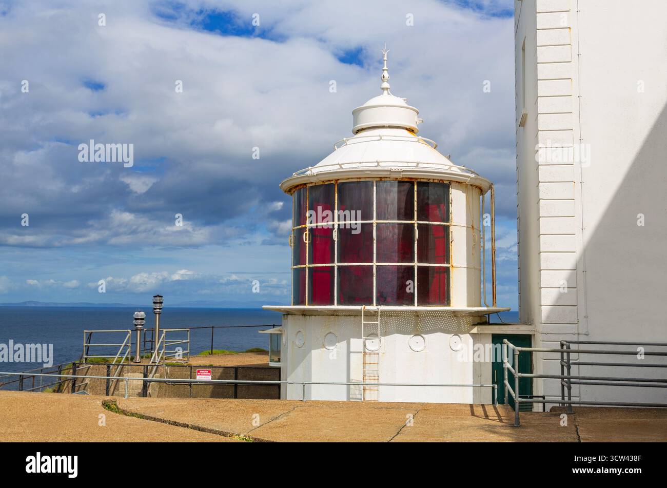 Rathlin West Lighthouse, Rathlin Island, Contea di Antrim, Irlanda del Nord, Regno Unito Foto Stock