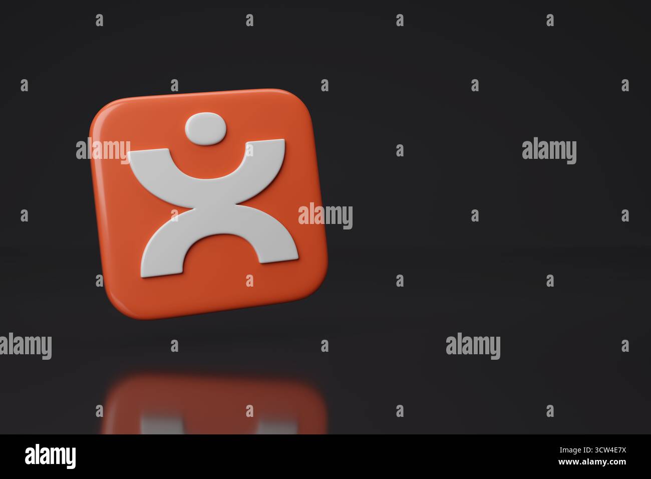 Buenos Aires, Argentina; 9 ottobre 2025: Logo Ivoox tridimensionale con spazio di copia. illustrazione 3d. Foto Stock