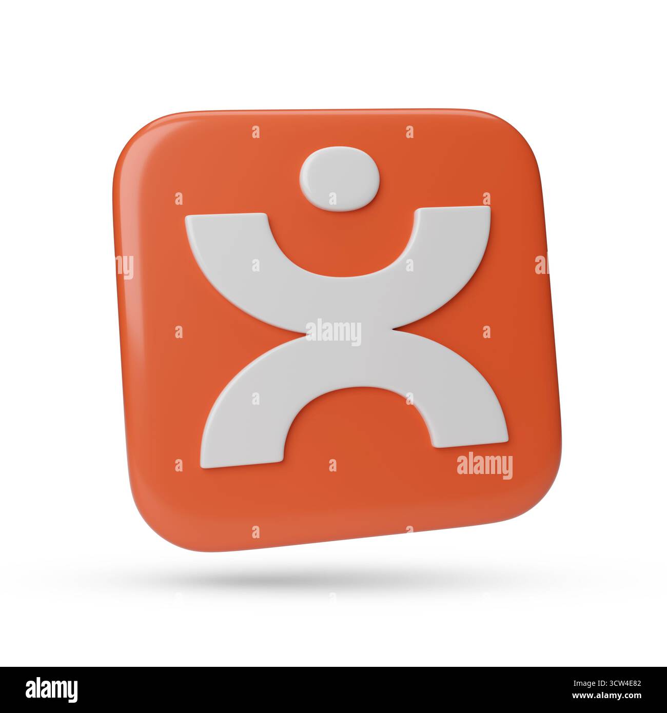 Buenos Aires, Argentina; 9 ottobre 2025: Logo Ivoox tridimensionale isolato su sfondo bianco. illustrazione 3d. Foto Stock