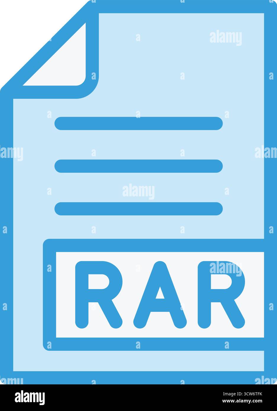 Illustrazione di progettazione dell'icona del vettore RAR Illustrazione Vettoriale
