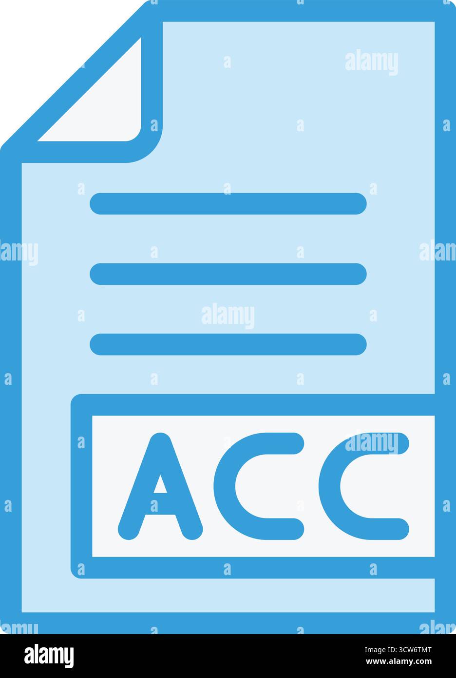 Illustrazione di progettazione dell'icona del vettore AAC Illustrazione Vettoriale