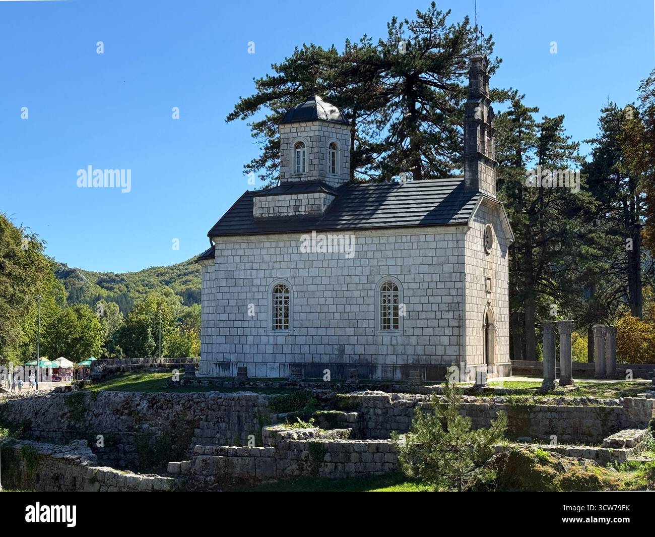 Chiesa di Corte ( Dvorska crkva) Cetinje, Montenegro. - Immagine stock catturata con smartphone